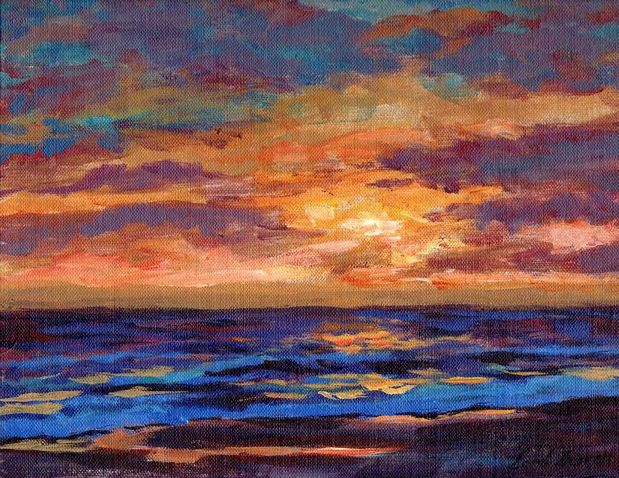 Nags Head Sunrise  Painting by David Dorrell