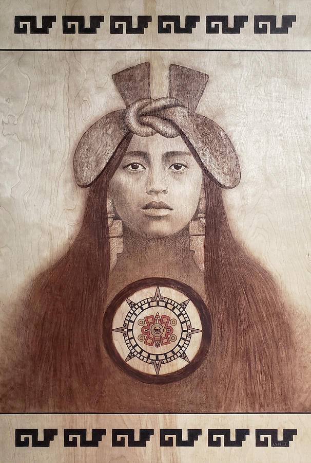 Nahui Ollin Painting by Lynet McDonald