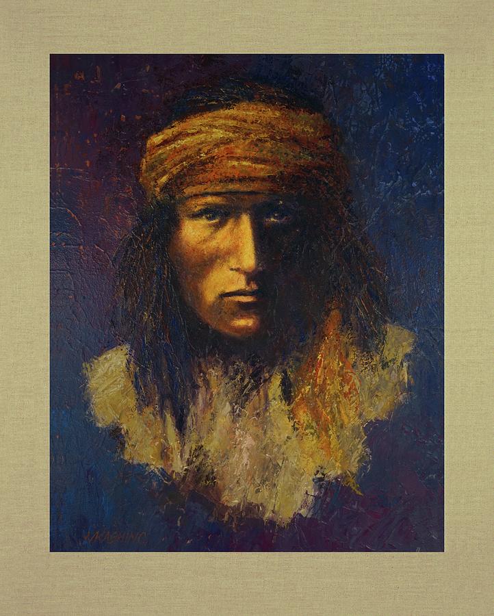 Naiche Chiricahua Apache Painting by Mark Kashino
