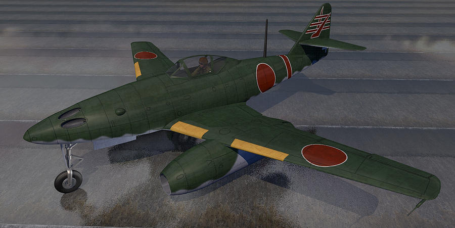 Nakajima Ki-201 Karyu Digital Art by Mark Rowles