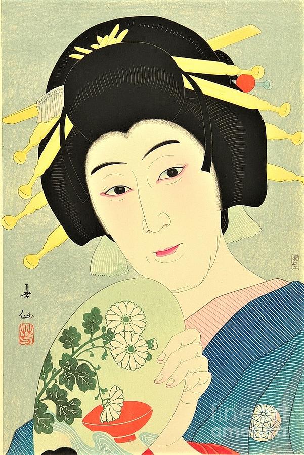 Nakamura Utaemon Painting by Thea Recuerdo