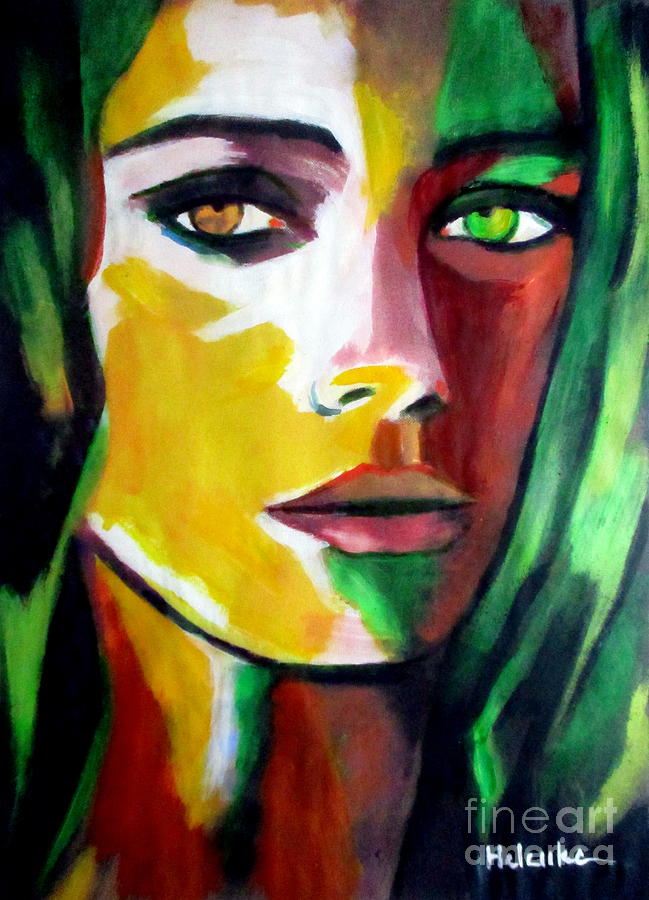 Naked gaze Painting by Helena Wierzbicki