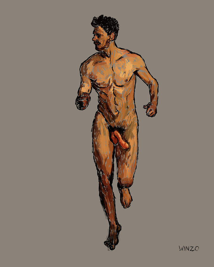 Runner man - nude photos