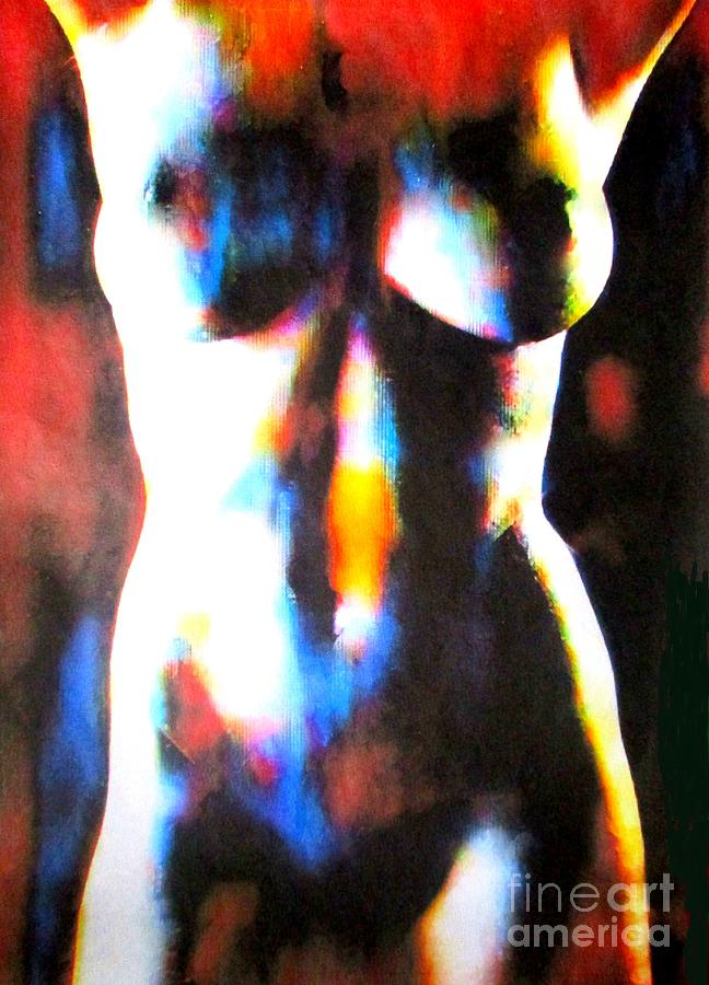Naked Skin Painting by Helena Wierzbicki