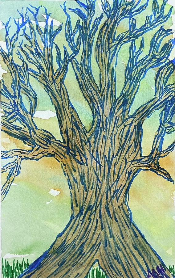 Naked Trees #26 Painting by Anjel B Hartwell