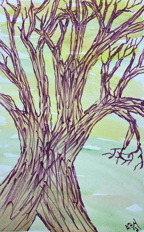 Naked Trees #52 Painting by Anjel B Hartwell