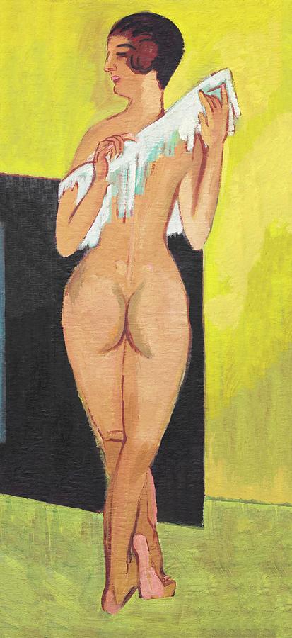 Naked Woman Posing By Ernst Ludwig Kirchner Digital Art By Monica Novelle Pixels