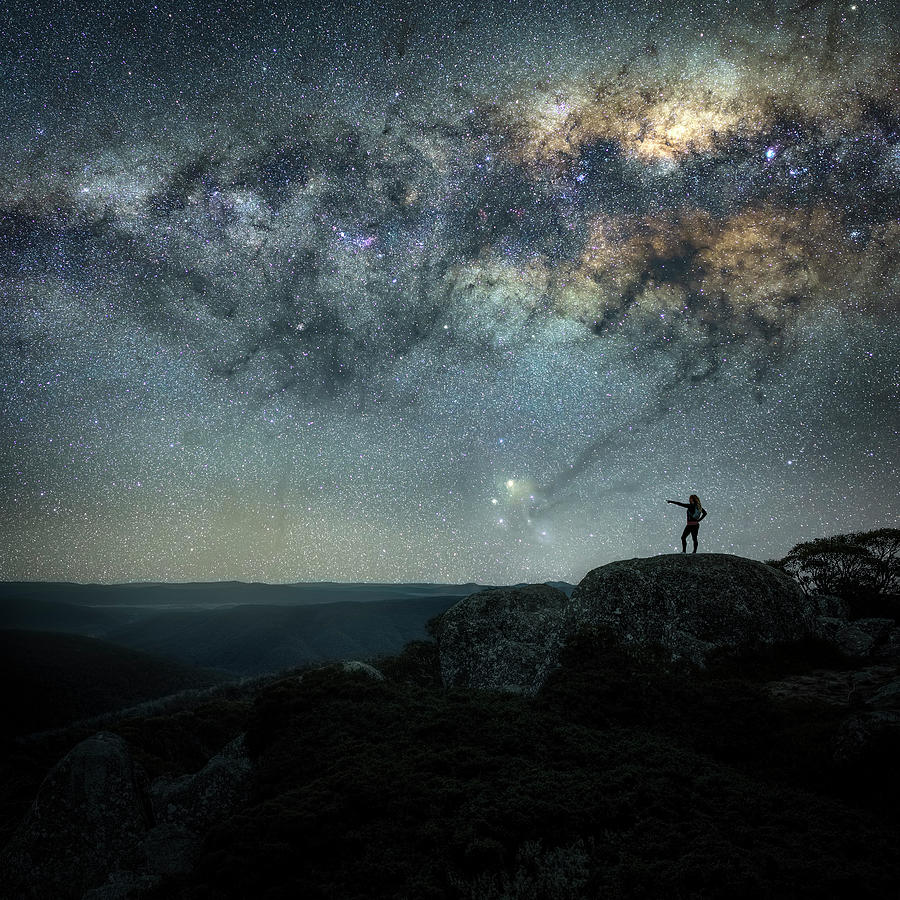 Cosmic Hiker Photograph by Ari Rex