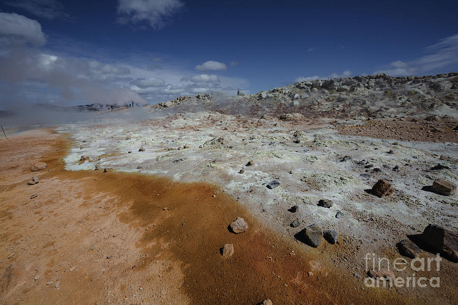 Hverir Photograph - Namafjall Geothermal Area by Eva Lechner