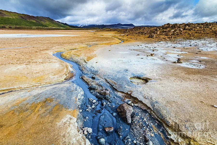 Namafjall geothermal area, Iceland Photograph by Lyl Dil Creations