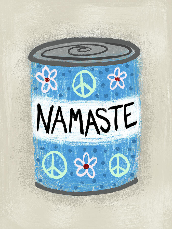 Namaste In A Can Digital Art by Flo Karp