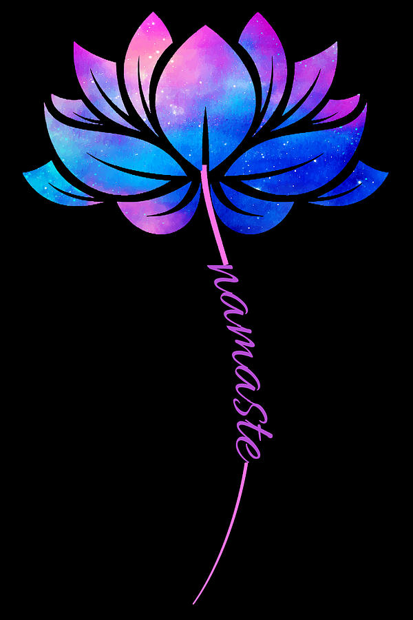 Namaste Rubino Zen Flower Painting by Tony Rubino