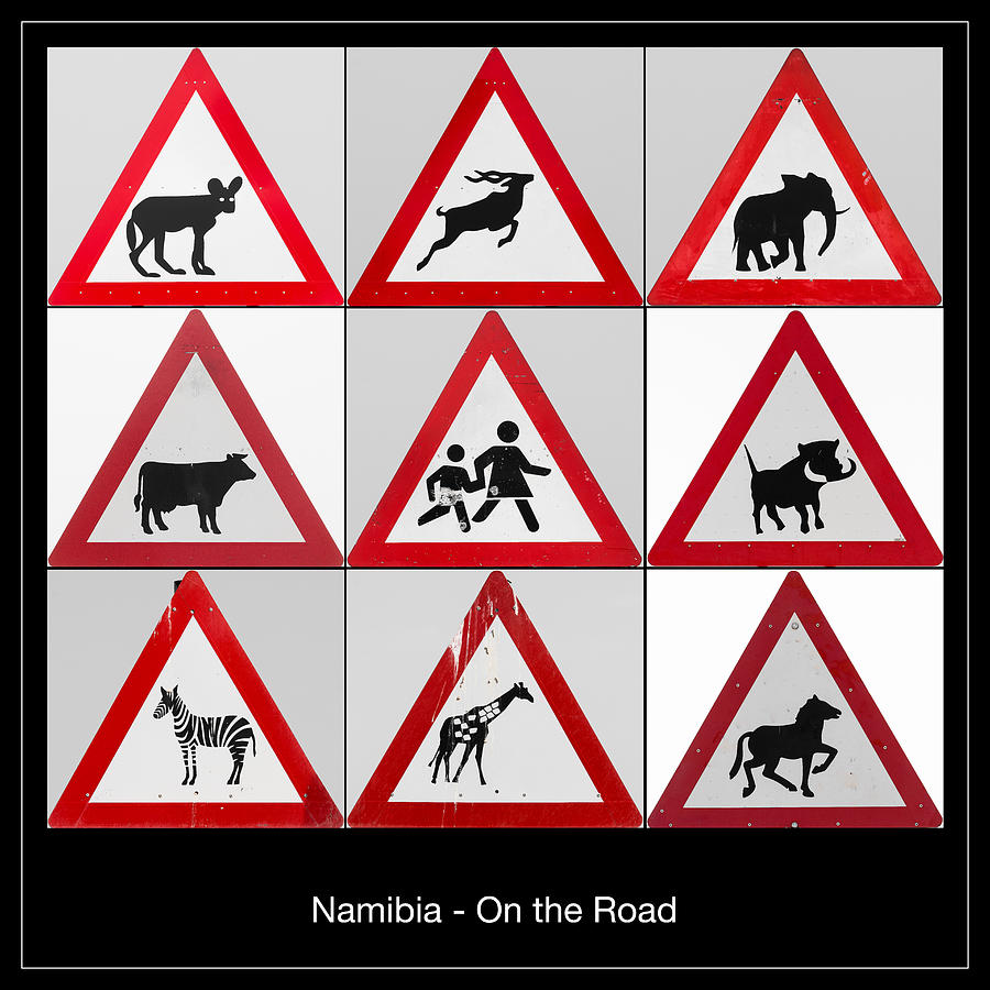 Namibian Street Signs Photograph by Peter Boehringer