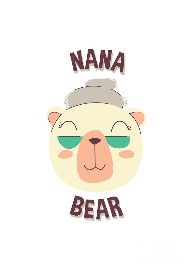 Nana Bear Cute Gift For Grandma Grandmother Present ...