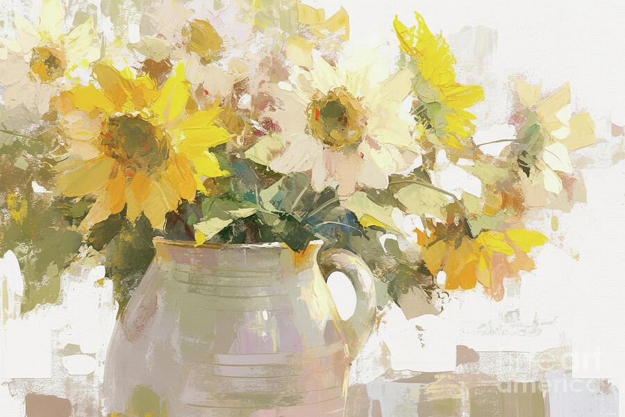 Nanas Sunflowers Painting by Tina LeCour Nanas Sunflowers Painting by Tina LeCour