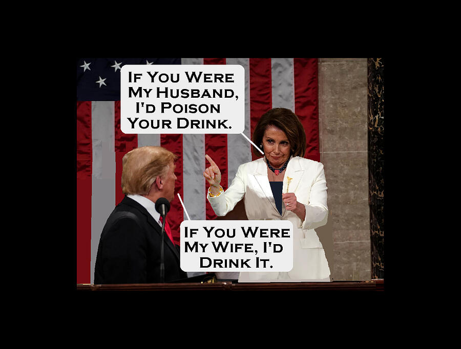 Political Humor Digital Art - Nancy Donald exchange by Captain Kirk
