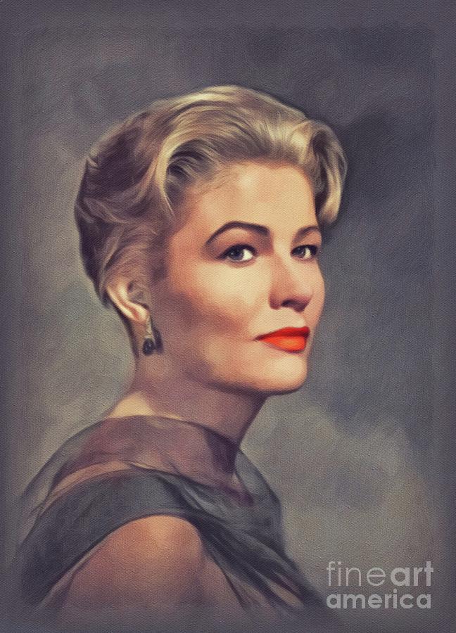 Nancy Olson, Vintage Actress Painting by Esoterica Art Agency