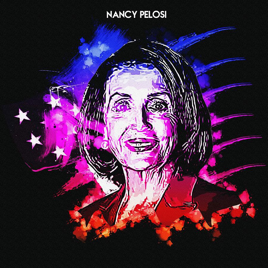 Nancy Pelosi Digital Art by Walter Florine - Fine Art America