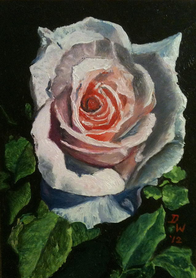 Nancys Rose Painting by Duwayne Williams