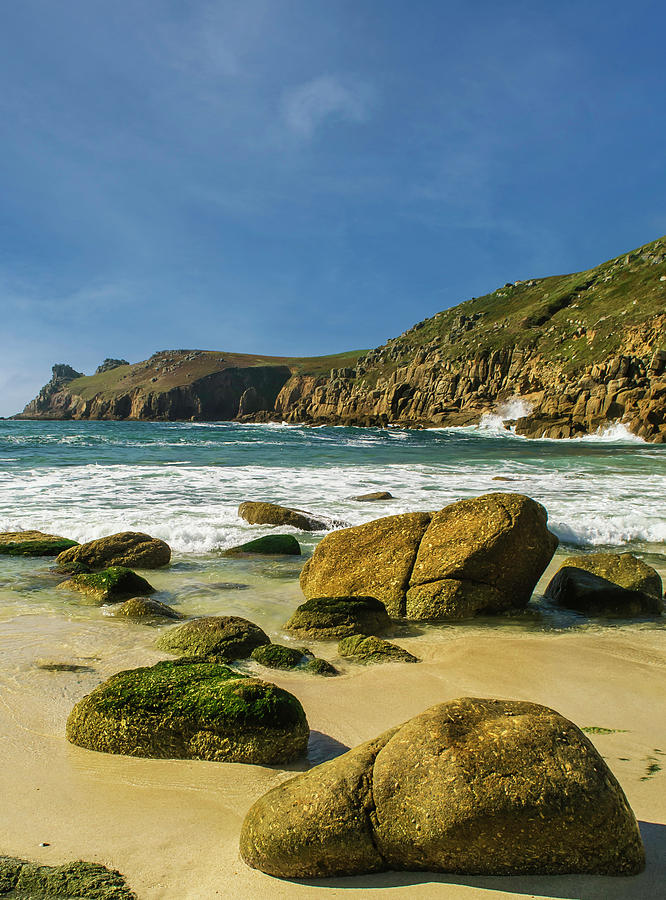 Nanjizal Beach near Land's End in Cornwall Photograph by Michael Shannon