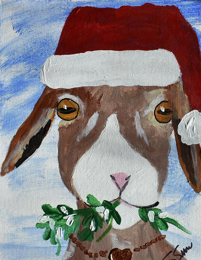 Nanny for christmas Painting by Susan Voidets