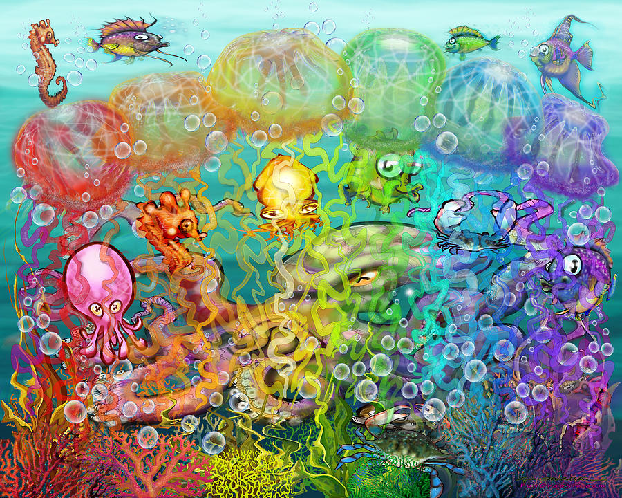 Nanny Octopus Digital Art