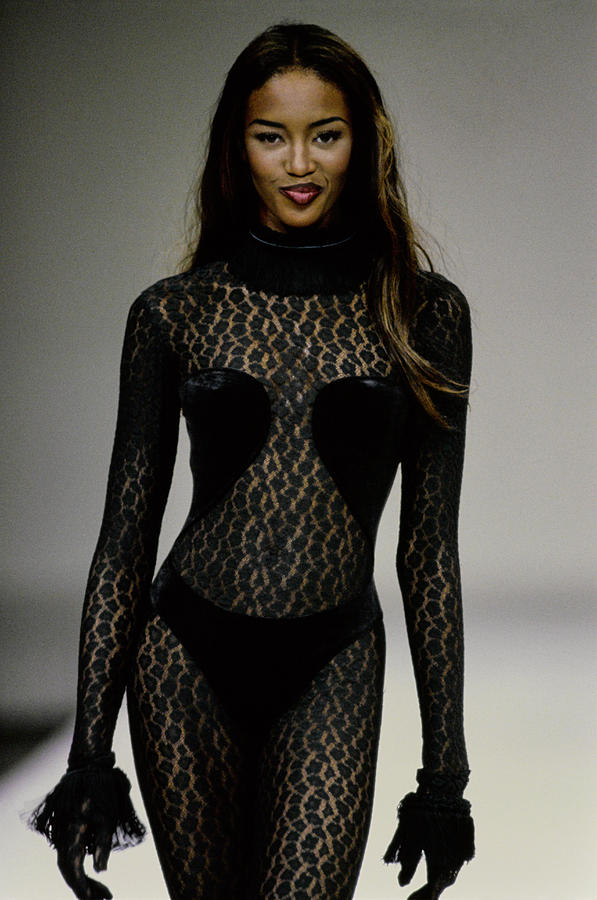 Naomi Campbell in Azzedine Alaia Fall 1991 Photograph by Guy Marineau