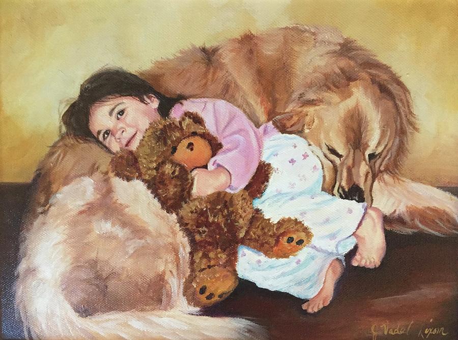 Nap time Painting by Judy Rixom