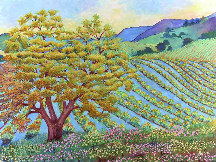 Napa Valley Painting by David Hardesty
