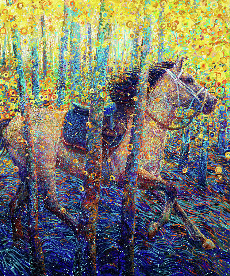 Horse Painting - Napalm in the morning by Iris Scott