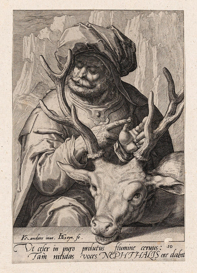 Naphthali Drawing by Jacques de Gheyn II