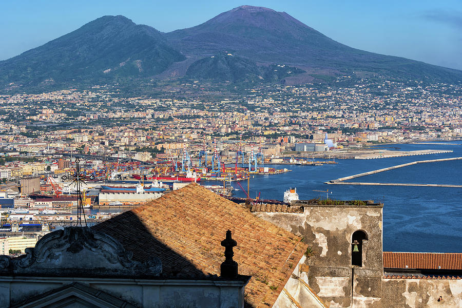 Naples and Mount Vesuvius in Italy Photograph by Artur Bogacki