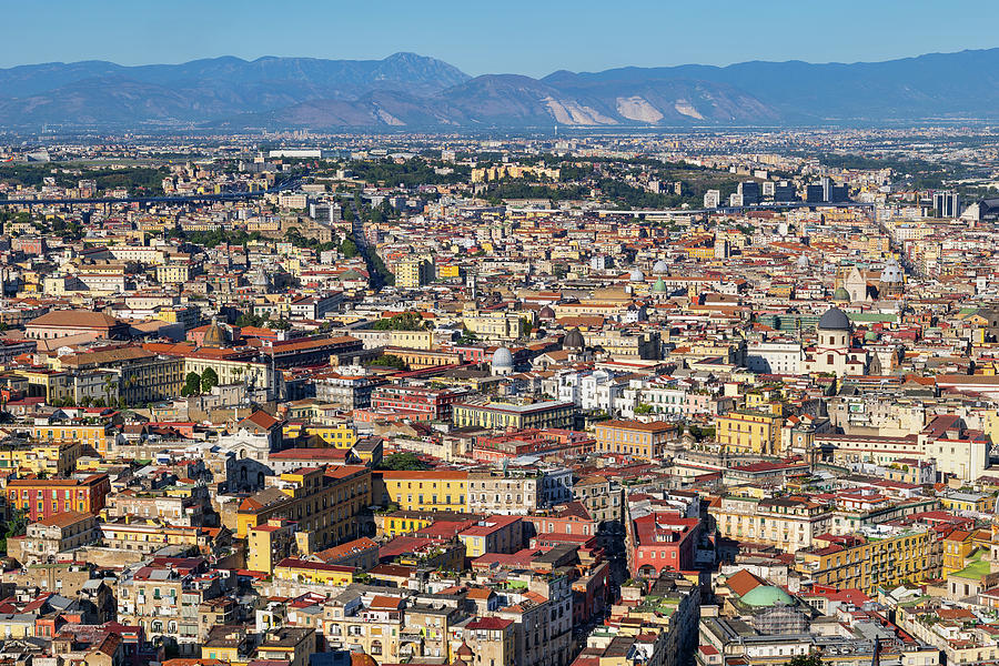 Naples City Aerial Cityscape In Italy Photograph by Artur Bogacki