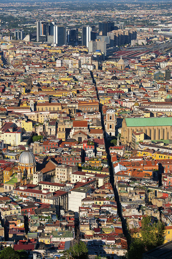 Naples City Aerial View In Italy Photograph by Artur Bogacki