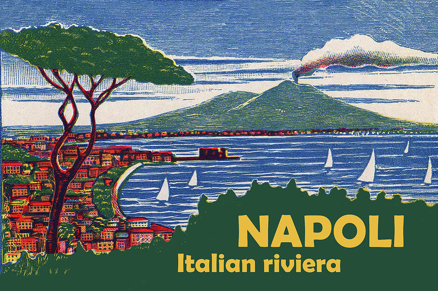 Naples Coast Digital Art by Long Shot