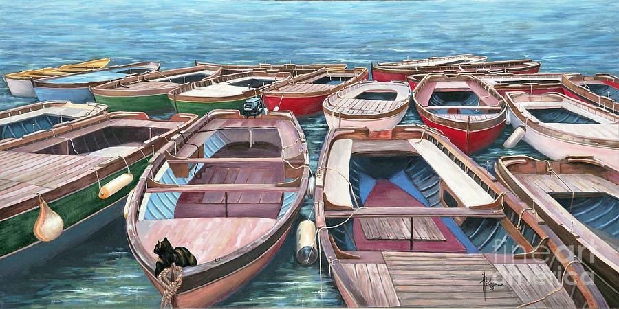 Naples Harbor Painting