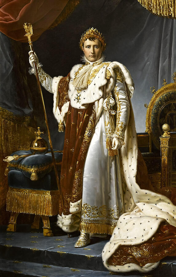 Napoleon I in coronation costume by Francois Gerard Painting by Mango Art Napoleon I in coronation costume by Francois Gerard Painting by Mango Art