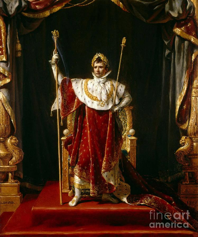 Napoleon in imperial costume Painting by Jacques-Louis David