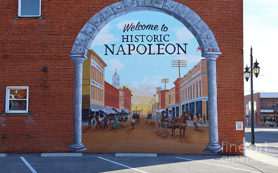 Napoleon Ohio Mural by Dave Rickerd 9850 Photograph by Jack Schultz
