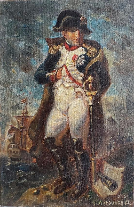 Napoleon on the island of Elba Painting by Daniel Litvinov - Pixels