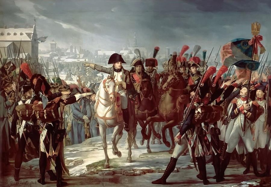 Napoleon Ordering The II Corps Into Action Painting