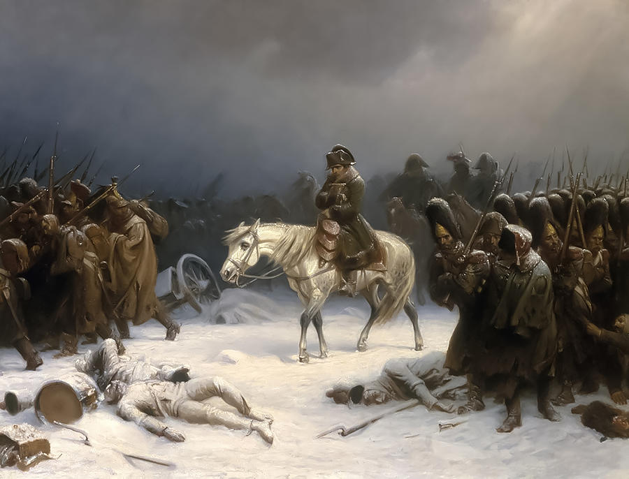 Napoleons Retreat From Moscow Painting