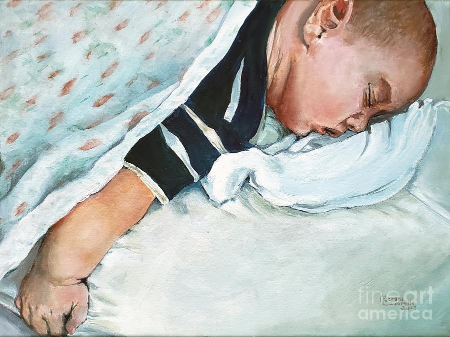 Naptime Painting by Merana Cadorette