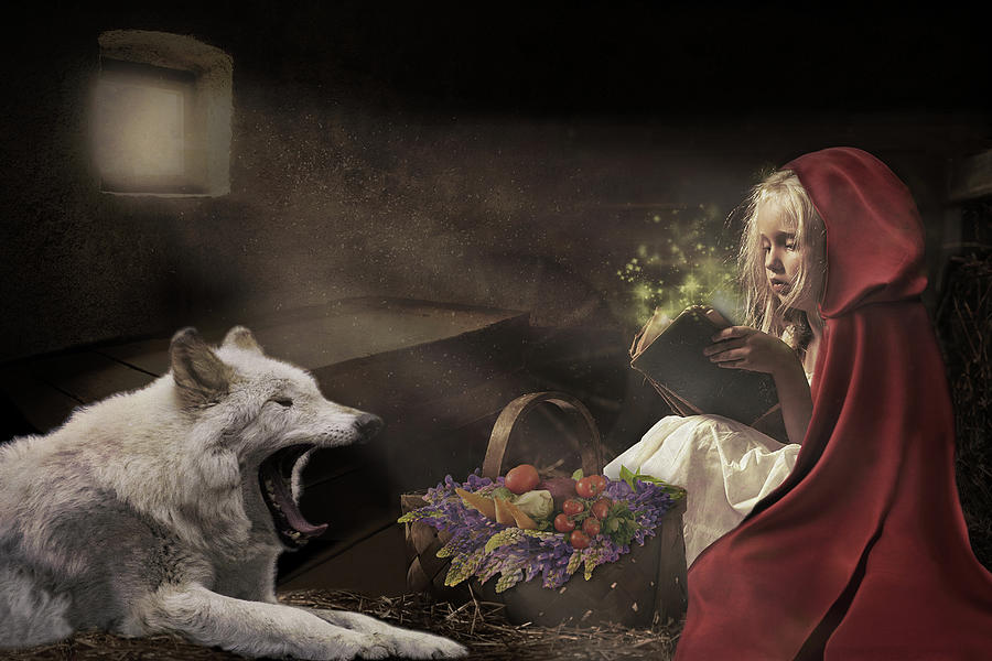 Wolves Digital Art - Naptime Story by Nicole Wilde