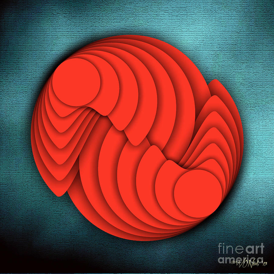 Pattern Digital Art - Narcissus by Walter Oliver Neal Pattern Digital Art - Narcissus by Walter Oliver Neal