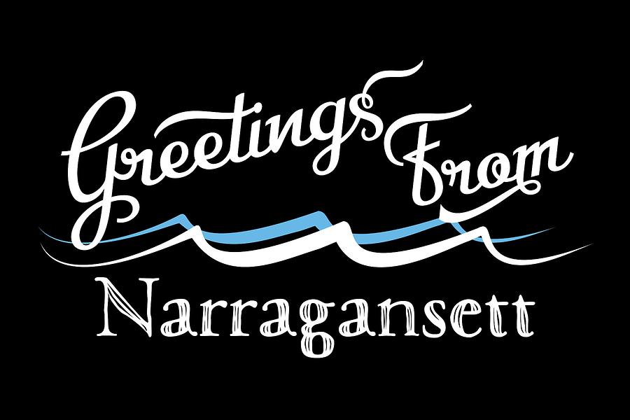 Narragansett Rhode Island Water Waves Digital Art by Flo Karp