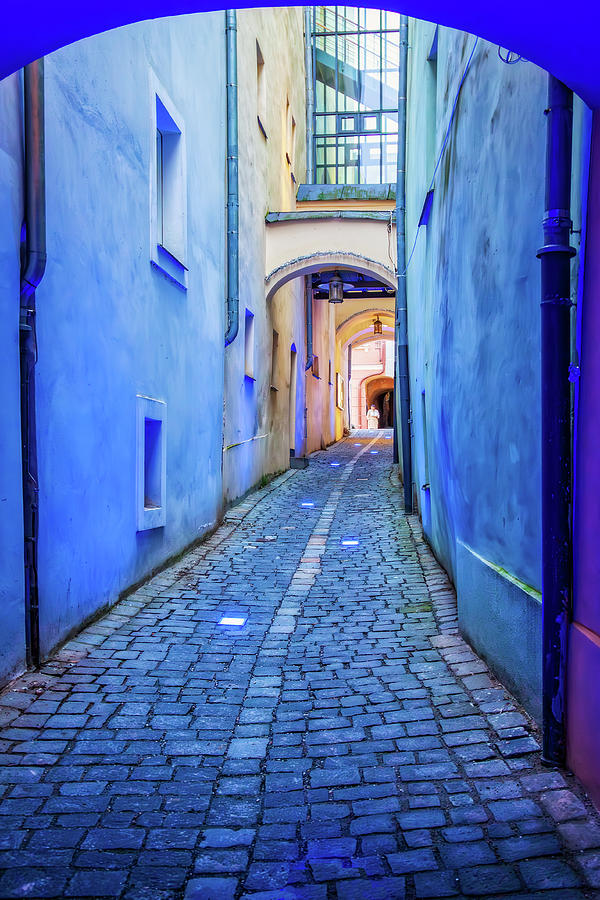Narrow blue passage  Photograph by Tatiana Travelways