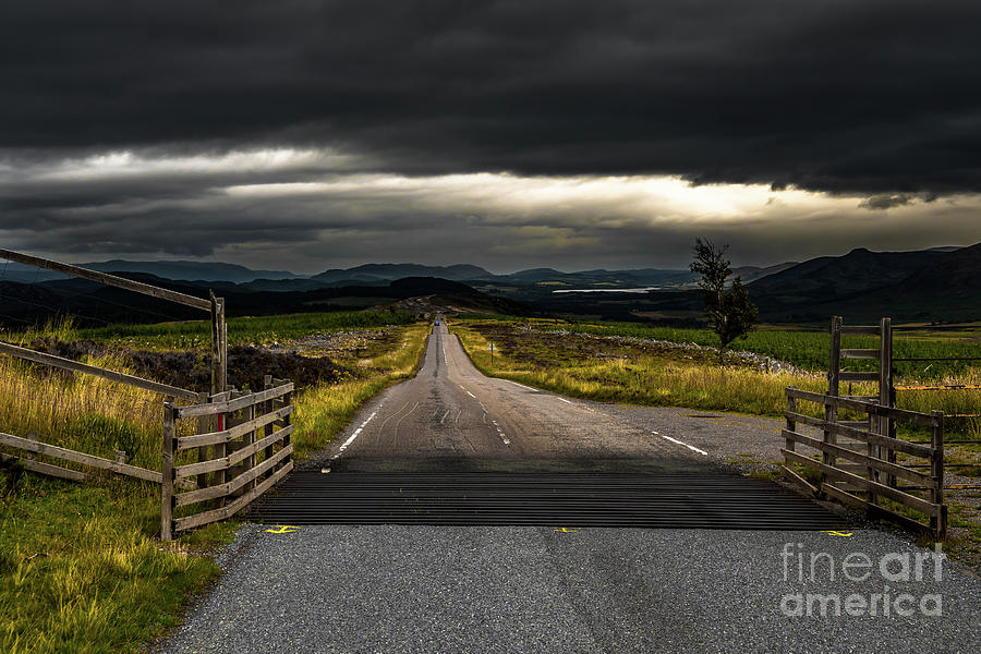 Narrow Highland Road Near Loch Ness In Scotland Photograph by Andreas Berthold Narrow Highland Road Near Loch Ness In Scotland Photograph by Andreas Berthold