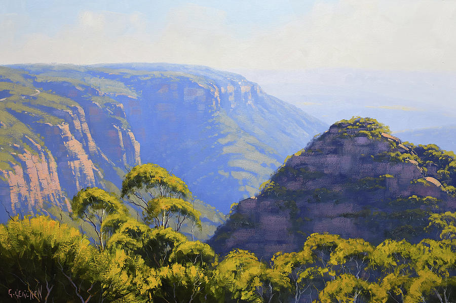 Impressionism Painting - Narrow neck the blue mountains by Graham Gercken
