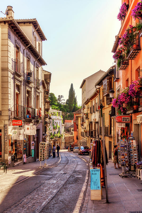 Narrow street Granada, Spain Photograph by Tatiana Travelways